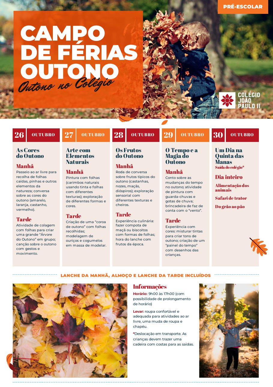 Cartaz: Outono no Colégio